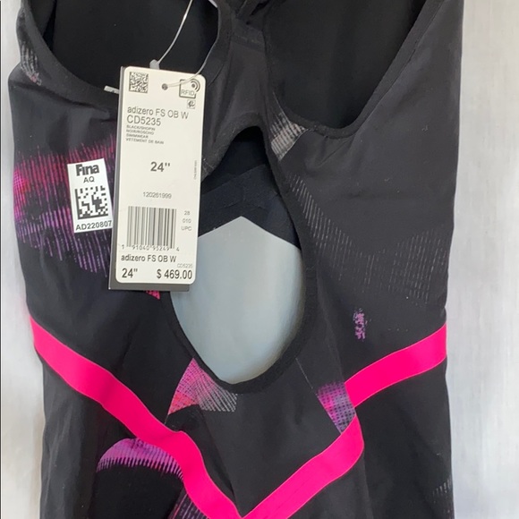 Adidas Adizero XVIII Freestyle Open Back Swimsuit - Picture 9 of 13